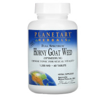 Planetary Herbals, Горянка, полный спектр, 1200 мг, 60 таблеток
