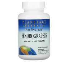Planetary Herbals, Полный спектр, андрографис, 400 мг, 120 таблеток