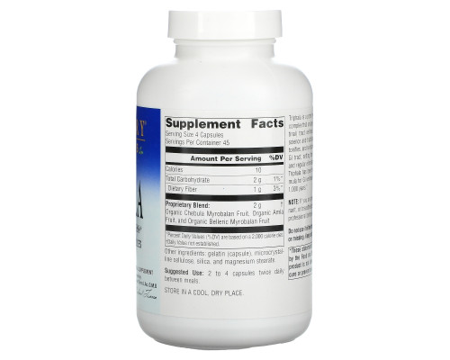 Planetary Herbals, Трифала, 500 мг, 180 капсул Planetary Herbals, Трифала, 500 мг, 180 капсул