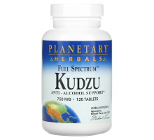 Planetary Herbals, Полный спектр, кудзу (пуэрария дольчатая), 750 мг, 120 таблеток