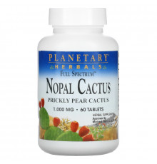 Planetary Herbals, Nopal Cactus, Full Spectrum, Prickly Pear Cactus, 1,000 mg, 60 Tablets