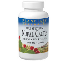 Planetary Herbals, Мексиканский нопал, кактус-опунция полного спектра, 1000 мг, 120 таблеток