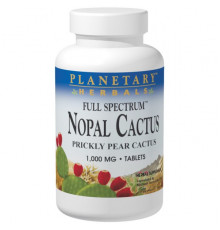 Planetary Herbals, Мексиканский нопал, кактус-опунция полного спектра, 1000 мг, 120 таблеток