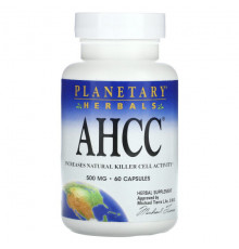 Грибы AHCC, 500 mg, 60 Capsules (250 mg per Capsule)