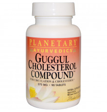 Planetary Herbals, Guggul Cholesterol Compound (состав с гуггулом против холестерина), 375 мг, 90 таблеток