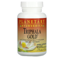 Planetary Herbals, Ayurvedics, Triphala Gold, 1000 мг, 120 таблеток