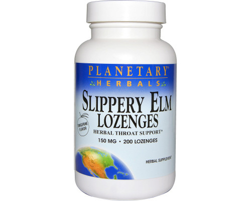 Planetary Herbals, Пастилки с вязом ржавым, мандариновый аромат, 150 мг, 200 пастилок Planetary Herbals, Пастилки с вязом ржавым, мандариновый аромат, 150 мг, 200 пастилок