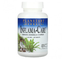 Растительные экстракты и настойки Planetary Herbals, Inflama-Care, 582,5 мг, 60 таблеток