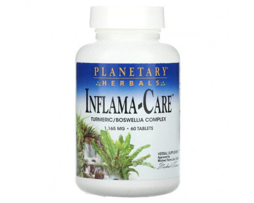 Растительные экстракты и настойки Planetary Herbals, Inflama-Care, 582,5 мг, 60 таблеток Растительные экстракты и настойки Planetary Herbals, Inflama-Care, 582,5 мг, 60 таблеток
