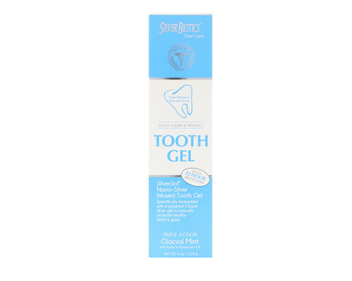 American Biotech Labs SilverSol Tooth Gel With Xylitol Glacial Mint 4 fl oz (118 ml) American Biotech Labs SilverSol Tooth Gel With Xylitol Glacial Mint 4 fl oz (118 ml)