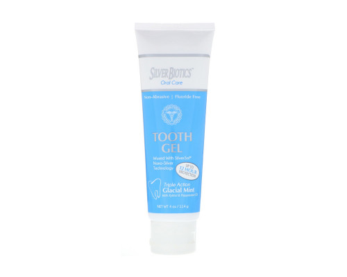 American Biotech Labs SilverSol Tooth Gel With Xylitol Glacial Mint 4 fl oz (118 ml) American Biotech Labs SilverSol Tooth Gel With Xylitol Glacial Mint 4 fl oz (118 ml)