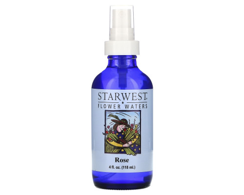 Starwest Botanicals Цветочная вода роза 4 жидких унции (118 мл)