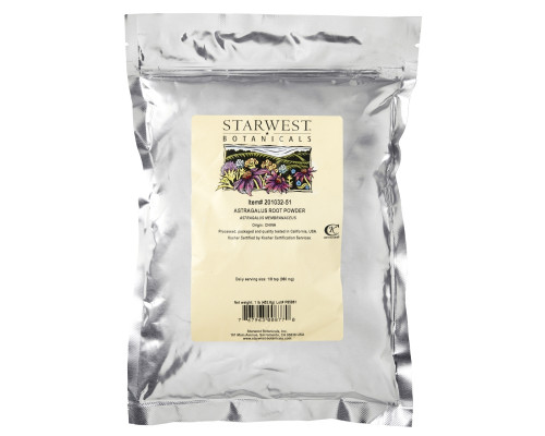 Starwest Botanicals Корень астрагала порошок 16 унций (1 фунт) Starwest Botanicals Корень астрагала порошок 16 унций (1 фунт)