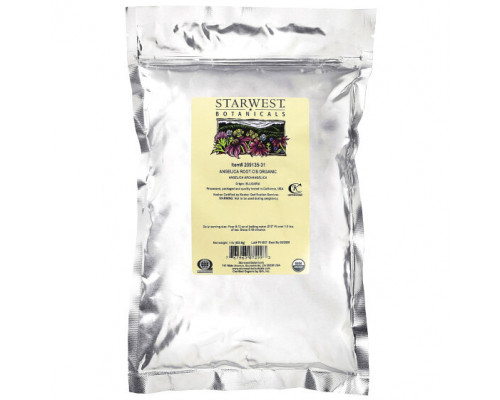 Растительные экстракты и настойки Starwest Botanicals, Органический корень дудника C / S, 453,6 г (1 фунт) Растительные экстракты и настойки Starwest Botanicals, Органический корень дудника C / S, 453,6 г (1 фунт)