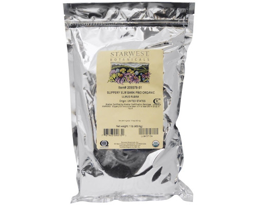 Starwest Botanicals Slippery Elm Bark Powder Organic 1 lb Starwest Botanicals Slippery Elm Bark Powder Organic 1 lb