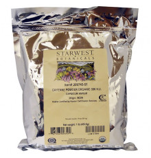 Starwest Botanicals Порошок органического кайенского перца 35K H.U. 1 унция (453.6 г)