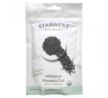 Травяные сборы и чаи Starwest Botanicals, Органические срезанные цветы гибискуса, 49,9 г (1,76 унции)