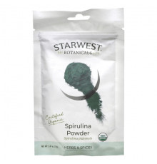 Водоросли Starwest Botanicals, Органическая спирулина в порошке, 70 г (2,47 унции)