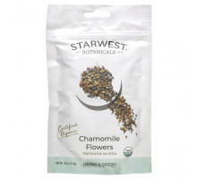 Травяные сборы и чаи Starwest Botanicals, Органические цветки ромашки, 17,9 г (0,63 унции)