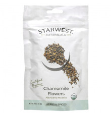 Травяные сборы и чаи Starwest Botanicals, Органические цветки ромашки, 17,9 г (0,63 унции)