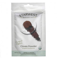 Растительные экстракты и настойки Starwest Botanicals, Органический порошок из гвоздики, 66 г (2,33 унции)