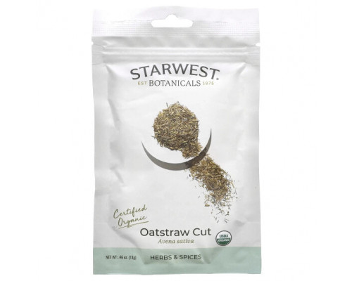 Травяные сборы и чаи Starwest Botanicals, Органическая овсянка, 13 г (0,46 унции) Травяные сборы и чаи Starwest Botanicals, Органическая овсянка, 13 г (0,46 унции)