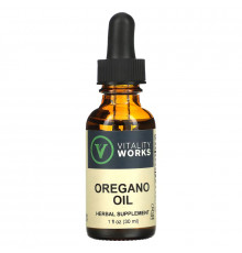Vitality Works, Масло орегано, 1 жидкая унция (30 мл)