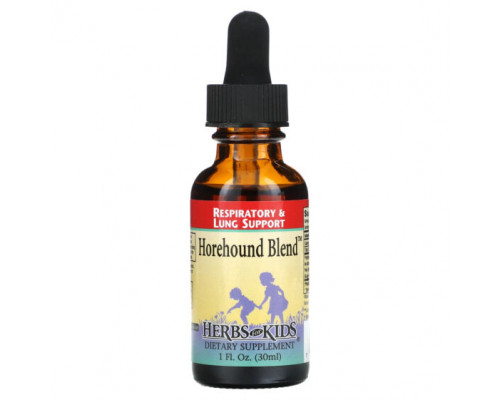 Детское здоровье Herbs for Kids, Смесь Horehound, 30 мл (1 жидк. Унция) Детское здоровье Herbs for Kids, Смесь Horehound, 30 мл (1 жидк. Унция)