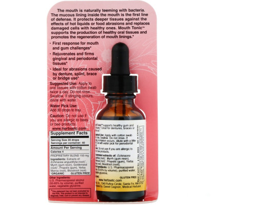 Herbs Etc. Тоник для рта 1 жидкая унция (295 мл) Herbs Etc. Тоник для рта 1 жидкая унция (295 мл)