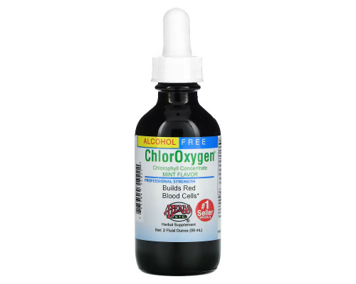 Herbs Etc., ChlorOxygen, концентрат хлорофилла, без спирта, мята, 2 ж. унц. (59 мл) Herbs Etc., ChlorOxygen, концентрат хлорофилла, без спирта, мята, 2 ж. унц. (59 мл)