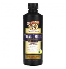 Рыбий жир и Омега 3, 6, 9 Barlean's, Master Blend, Total Omega Supplement 3,6,9, лимонад, 473 мл (16 жидк. Унций)