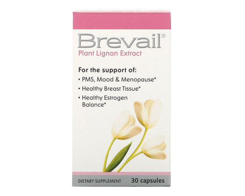 Barlean's Brevail Экстракт растительного лигнина 30 капсул Barlean's Brevail Экстракт растительного лигнина 30 капсул