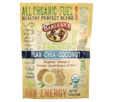 Barlean's Raw Energy Flax-Chia-Coconut blend 12oz pouch
