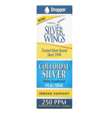 Natural Path Silver Wings, Коллоидное серебро, 250 частей на миллион, 4 жидких унции (120 мл)