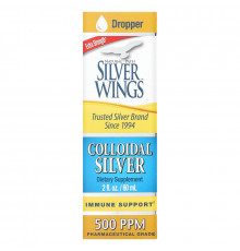 Natural Path Silver Wings, Коллоидное серебро, 500 частей на миллион, 2 жидких унций (60 мл)