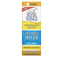 Natural Path Silver Wings, Коллоидное серебро, 500 ppm, 4 жидкие унции (120 мл)