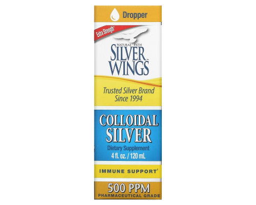 Natural Path Silver Wings, Коллоидное серебро, 500 ppm, 4 жидкие унции (120 мл) Natural Path Silver Wings, Коллоидное серебро, 500 ppm, 4 жидкие унции (120 мл)