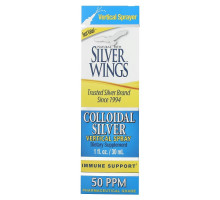 Natural Path Silver Wings, Colloidal Silver Vertical Spray, 50 PPM, 1 fl oz (30 ml)
