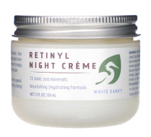 White Egret Personal Care, Ночной крем с ретинолом, 2 жидких унции (59 мл)