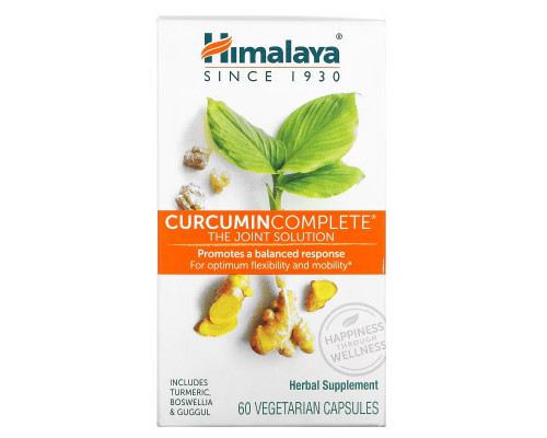 Himalaya, Curcumin Complete, Совместное решение, 60 вегетарианских капсул Himalaya, Curcumin Complete, Совместное решение, 60 вегетарианских капсул