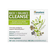 Himalaya, Back to Balance Cleanse, 2 Bottles, 30 Vegetarian Capsules Each