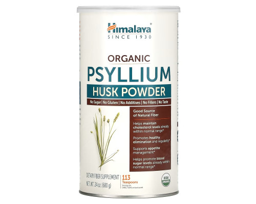 Himalaya, Organic Psyllium Husk Powder, 24 oz (680 g) Himalaya, Organic Psyllium Husk Powder, 24 oz (680 g)