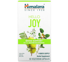 Himalaya, Hello Joy, Mood Support With Ashwagandha, 60 Vegetarian Capsules