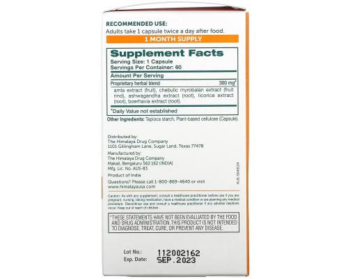 Himalaya, Hello Energy, Adrenal Support With Ashwagandha, 60 Vegetarian Capsules Himalaya, Hello Energy, Adrenal Support With Ashwagandha, 60 Vegetarian Capsules