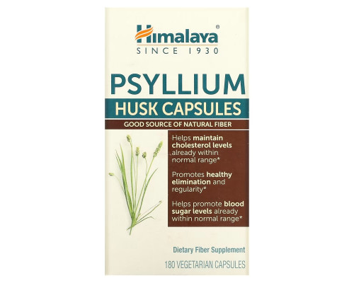 Himalaya, Psyllium Husk Capsules, 180 Vegetarian Capsules Himalaya, Psyllium Husk Capsules, 180 Vegetarian Capsules