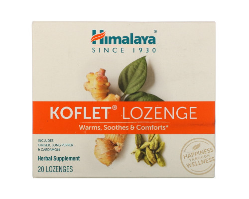 Himalaya Herbal Healthcare Леденцы от кашля и боли в горле кoflet 20 леденцов