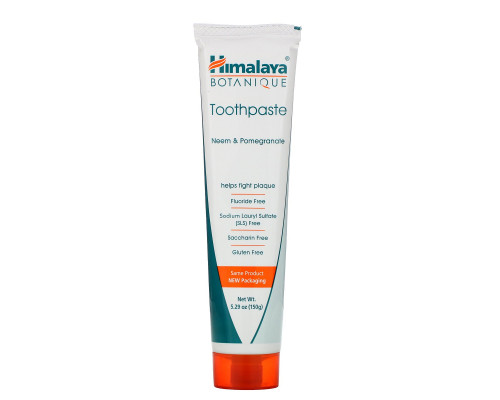 Himalaya Herbal Healthcare Botanique зубная паста Ним · Гранат Без фтора 529 унции (150 г) Himalaya Herbal Healthcare Botanique зубная паста Ним · Гранат Без фтора 529 унции (150 г)
