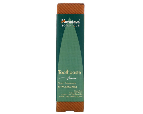 Himalaya Herbal Healthcare Botanique зубная паста Ним · Гранат Без фтора 529 унции (150 г) Himalaya Herbal Healthcare Botanique зубная паста Ним · Гранат Без фтора 529 унции (150 г)