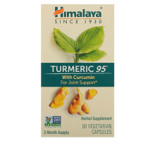 Himalaya, Turmeric 95 с куркумином, 60 вегетарианских капсул
