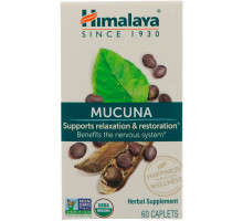 Himalaya Herbal, Healthcare Mucuna успокаивающий тоник в каплетах, для поддержания нервной системы, 60 каплет